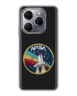 Чехол для TECNO Spark 20 Pro с картинкой «NASA — эмблема миссии» Чехол для TECNO Spark 20 Pro с картинкой «NASA — эмблема миссии»