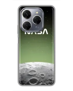 Чехол для TECNO Spark 20 Pro с картинкой «NASA — лунный градиент» Чехол для TECNO Spark 20 Pro с картинкой «NASA — лунный градиент»