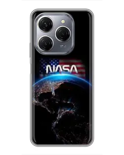 Чехол для TECNO Spark 20 Pro с картинкой «Земля из космоса NASA» Чехол для TECNO Spark 20 Pro с картинкой «Земля из космоса NASA»