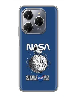 Чехол для TECNO Spark 20 Pro с картинкой «NASA — лунная миссия» Чехол для TECNO Spark 20 Pro с картинкой «NASA — лунная миссия»