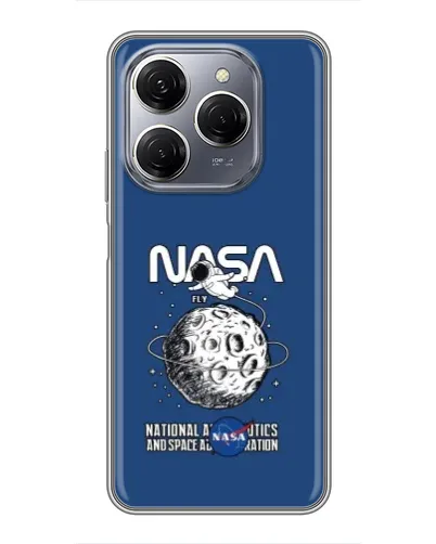 Чехол для TECNO Spark 20 Pro с картинкой «NASA — лунная миссия» Чехол для TECNO Spark 20 Pro с картинкой «NASA — лунная миссия»
