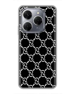 Чехол для TECNO Spark 20 Pro с картинкой «Gucci — сетчатый паттерн» Чехол для TECNO Spark 20 Pro с картинкой «Gucci — сетчатый паттерн»
