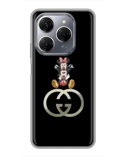 Чехол для TECNO Spark 20 Pro с картинкой «Минни Маус на лого» Чехол для TECNO Spark 20 Pro с картинкой «Минни Маус на лого»