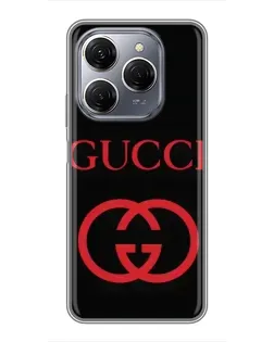 Чехол для TECNO Spark 20 Pro с картинкой «Gucci — красный логотип» Чехол для TECNO Spark 20 Pro с картинкой «Gucci — красный логотип»