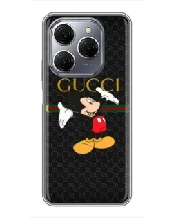 Чехол для TECNO Spark 20 Pro с картинкой «Микки Маус Gucci» Чехол для TECNO Spark 20 Pro с картинкой «Микки Маус Gucci»