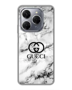Чехол для TECNO Spark 20 Pro с картинкой «Gucci — мраморный шик» Чехол для TECNO Spark 20 Pro с картинкой «Gucci — мраморный шик»