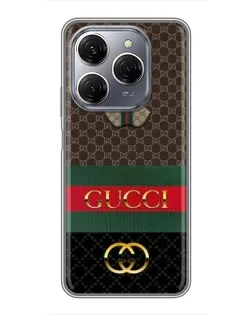 Чехол для TECNO Spark 20 Pro с картинкой «Gucci — брендированный десерт» Чехол для TECNO Spark 20 Pro с картинкой «Gucci — брендированный десерт»
