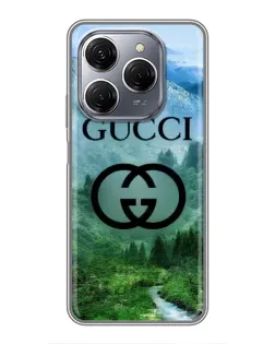 Чехол для TECNO Spark 20 Pro с картинкой «Gucci — горный пейзаж» Чехол для TECNO Spark 20 Pro с картинкой «Gucci — горный пейзаж»