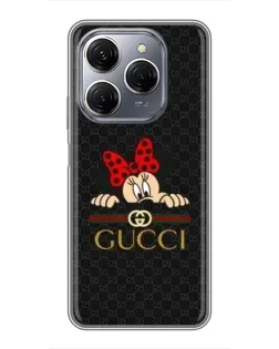Чехол для TECNO Spark 20 Pro с картинкой «Минни Маус Gucci — черный» Чехол для TECNO Spark 20 Pro с картинкой «Минни Маус Gucci — черный»