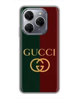 Чехол для TECNO Spark 20 Pro с картинкой «Gucci — темно-зеленый градиент» Чехол для TECNO Spark 20 Pro с картинкой «Gucci — темно-зеленый градиент»