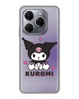 Чехол для TECNO Spark 20 Pro с картинкой «Kuromi — фиолетовый арт» Чехол для TECNO Spark 20 Pro с картинкой «Kuromi — фиолетовый арт»