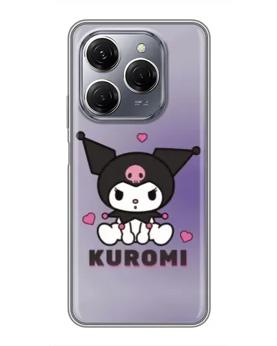 Чехол для TECNO Spark 20 Pro с картинкой «Kuromi — фиолетовый арт» Чехол для TECNO Spark 20 Pro с картинкой «Kuromi — фиолетовый арт»