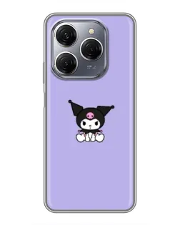 Чехол для TECNO Spark 20 Pro с картинкой «Kuromi — фиолетовый минимализм» Чехол для TECNO Spark 20 Pro с картинкой «Kuromi — фиолетовый минимализм»