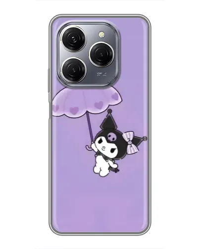 Чехол для TECNO Spark 20 Pro с картинкой «Kuromi с зонтиком» Чехол для TECNO Spark 20 Pro с картинкой «Kuromi с зонтиком»