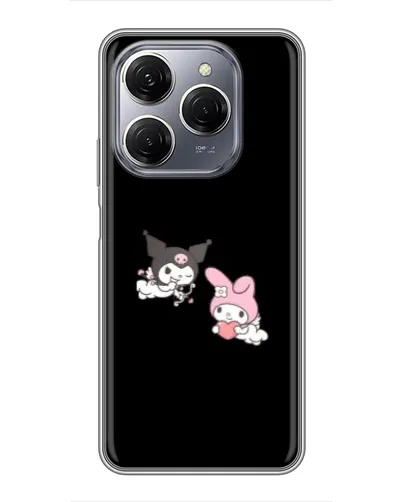 Чехол для TECNO Spark 20 Pro с картинкой «My Melody и Kuromi» Чехол для TECNO Spark 20 Pro с картинкой «My Melody и Kuromi»