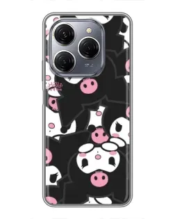 Чехол для TECNO Spark 20 Pro с картинкой «Паттерн голов Куроми» Чехол для TECNO Spark 20 Pro с картинкой «Паттерн голов Куроми»