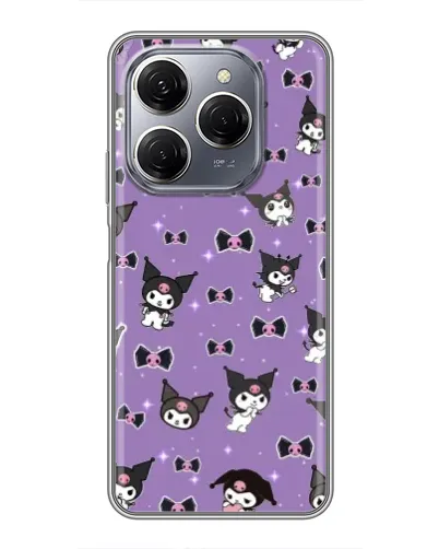 Чехол для TECNO Spark 20 Pro с картинкой «Kuromi — паттерн» Чехол для TECNO Spark 20 Pro с картинкой «Kuromi — паттерн»