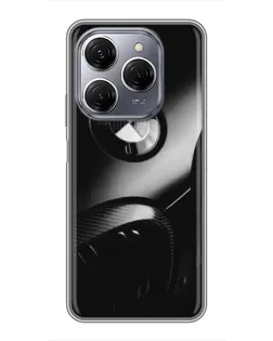 Чохол для TECNO Spark 20 Pro з картинкою «Емблема BMW — макро»