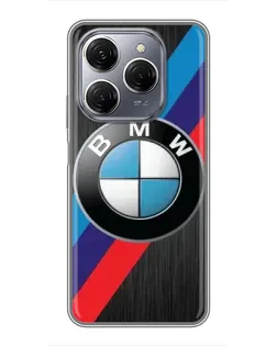 Чохол для TECNO Spark 20 Pro з картинкою «BMW M-stripes стиль»