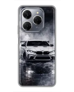 Чохол для TECNO Spark 20 Pro з картинкою «BMW крізь туман»