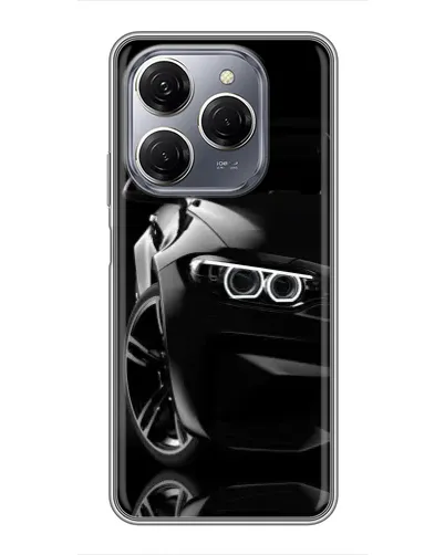 Чехол для TECNO Spark 20 Pro с картинкой «Черная BMW — профиль» Чехол для TECNO Spark 20 Pro с картинкой «Черная BMW — профиль»