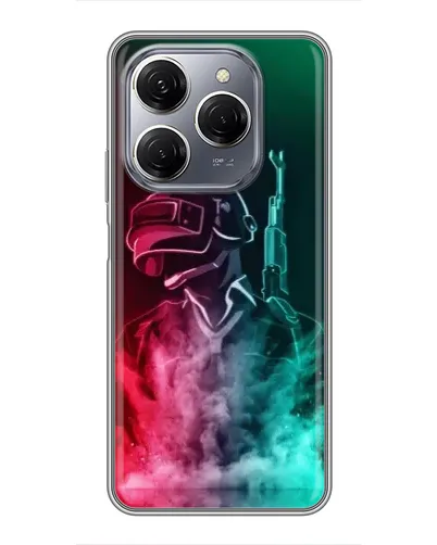 Чехол для TECNO Spark 20 Pro с картинкой «PUBG — огненный воин» Чехол для TECNO Spark 20 Pro с картинкой «PUBG — огненный воин»