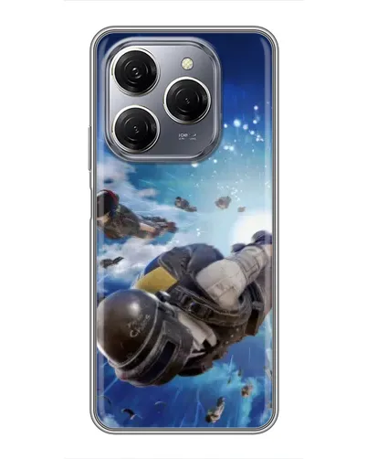 Чехол для TECNO Spark 20 Pro с картинкой «Десант PUBG — прыжок» Чехол для TECNO Spark 20 Pro с картинкой «Десант PUBG — прыжок»