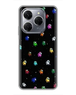 Чехол для TECNO Spark 20 Pro с картинкой «Экипаж Among Us»