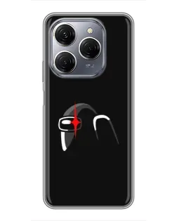 Чехол для TECNO Spark 20 Pro с картинкой «Among Us шлем»