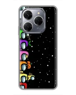Чехол для TECNO Spark 20 Pro с картинкой «Команда Among Us» Чехол для TECNO Spark 20 Pro с картинкой «Команда Among Us»