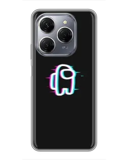 Чехол для TECNO Spark 20 Pro с картинкой «Among Us неон» Чехол для TECNO Spark 20 Pro с картинкой «Among Us неон»