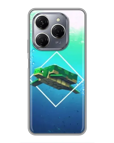 Чехол для TECNO Spark 20 Pro с картинкой «Черепаха Minecraft» Чехол для TECNO Spark 20 Pro с картинкой «Черепаха Minecraft»