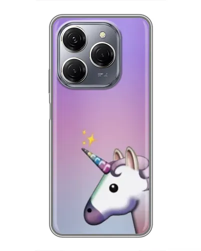 Чехол для TECNO Spark 20 Pro с картинкой «Единорог градиент» Чехол для TECNO Spark 20 Pro с картинкой «Единорог градиент»
