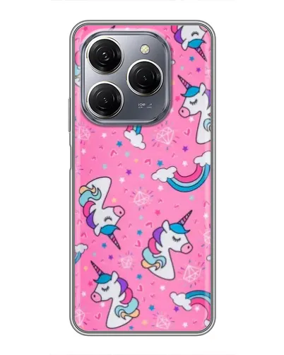 Чехол для TECNO Spark 20 Pro с картинкой «Unicorn паттерн розовый» Чехол для TECNO Spark 20 Pro с картинкой «Unicorn паттерн розовый»