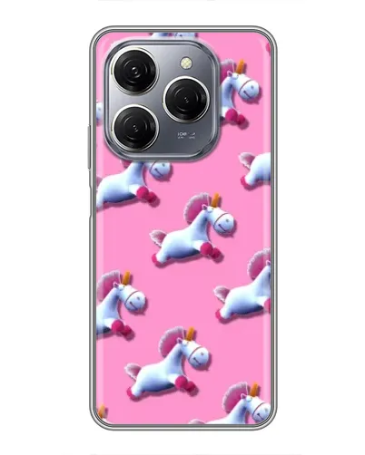 Чехол для TECNO Spark 20 Pro с картинкой «Единороги на розовом» Чехол для TECNO Spark 20 Pro с картинкой «Единороги на розовом»