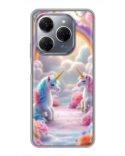Чехол для TECNO Spark 20 Pro с картинкой «Радуга и единороги» Чехол для TECNO Spark 20 Pro с картинкой «Радуга и единороги»
