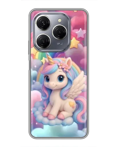 Чехол для TECNO Spark 20 Pro с картинкой «Маленький единорог» Чехол для TECNO Spark 20 Pro с картинкой «Маленький единорог»