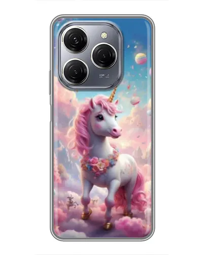 Чехол для TECNO Spark 20 Pro с картинкой «Единорог среди облаков» Чехол для TECNO Spark 20 Pro с картинкой «Единорог среди облаков»