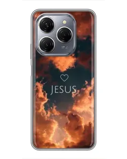 Чехол для TECNO Spark 20 Pro с картинкой «Сияние Имени Jesus» Чехол для TECNO Spark 20 Pro с картинкой «Сияние Имени Jesus»