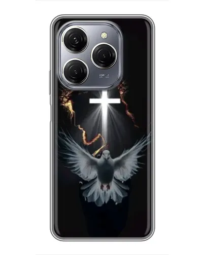 Чехол для TECNO Spark 20 Pro с картинкой «Голубь и Свет»