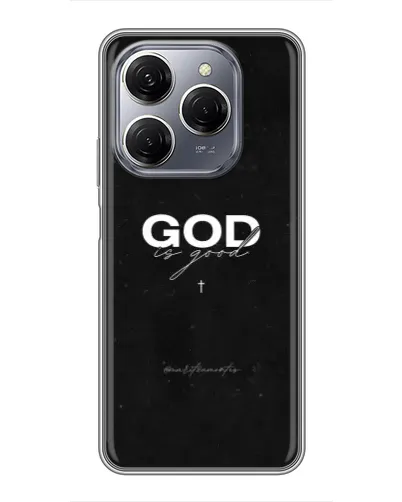 Чехол для TECNO Spark 20 Pro с картинкой «GOD — Бог над всем»