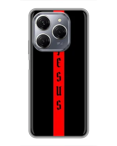 Чехол для TECNO Spark 20 Pro с картинкой «Красная линия веры»