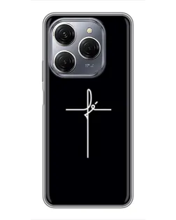 Чехол для TECNO Spark 20 Pro с картинкой «Тонкий крест»