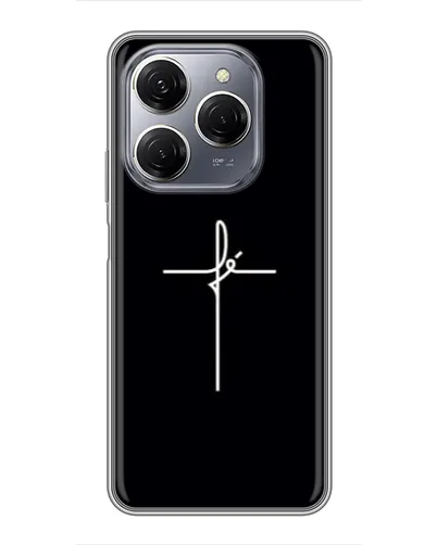 Чехол для TECNO Spark 20 Pro с картинкой «Тонкий крест» Чехол для TECNO Spark 20 Pro с картинкой «Тонкий крест»