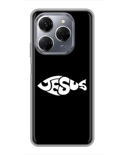Чехол для TECNO Spark 20 Pro с картинкой «Рыба Jesus» Чехол для TECNO Spark 20 Pro с картинкой «Рыба Jesus»