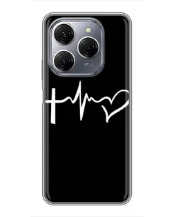 Чехол для TECNO Spark 20 Pro с картинкой «Пульс веры»