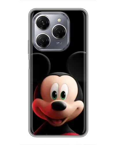 Чехол для TECNO Spark 20 Pro с картинкой «Улыбающийся Микки Маус»