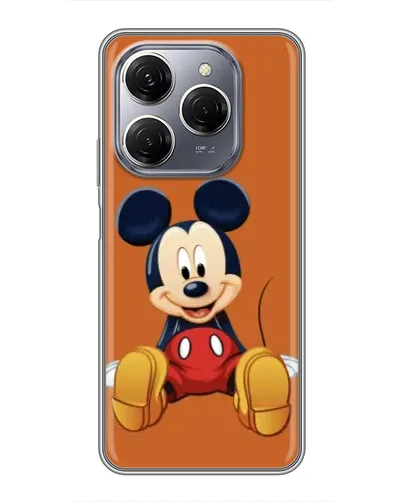 Чехол для TECNO Spark 20 Pro с картинкой «Микки отдыхает»