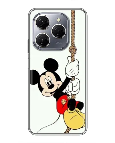 Чехол для TECNO Spark 20 Pro с картинкой «Mickey на канате»