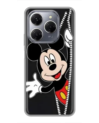 Чехол для TECNO Spark 20 Pro с картинкой «Микки раздвигает стены»